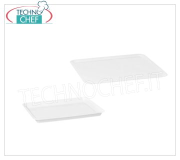 Bandejas de pastelería Bandeja expositora rectangular de plástico blanco -- Disponible en packs de 10