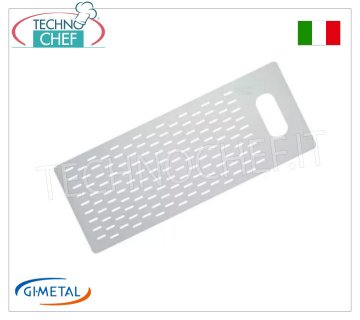 Gi-Metal - Tabla de aluminio perforada para pizza por metros, Blue Line, dim.cm 30x70 Tabla de aluminio perforada para pizza por metros, Línea Azul, dim 30x70cm.