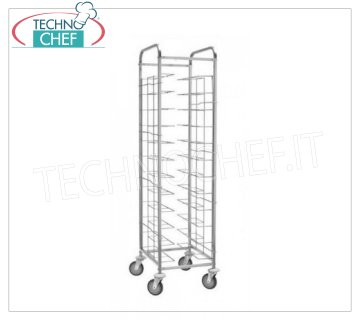 Carrello Portavassoi  con Guide Universali, per 10 VASSOI  Gastro-Norm ed Euro-Norm  1/1