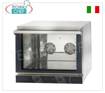 TECNODOM-FORNO CONVEZIONE  Elettrico per 4 Teglie GN 1/1 cm 32,5x53),   mod. NERONE 4T GN1/1