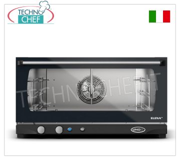 UNOX - Forno Convezione Elettrico con Umidificatore, mod. XFT183 ELENA, 3 Teglie da cm 60x40