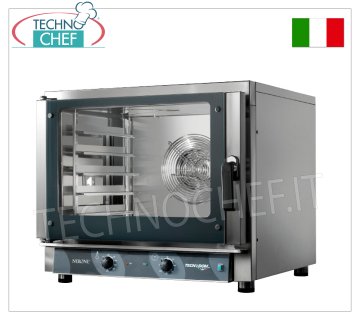 TECNODOM - Forno Convezione  Elettrico per 5 Teglie GN 1/1 o da cm 60x40, dim.mm.840x910x750h