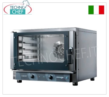 TECNODOM - Forno Convezione Elettrico 4 Teglie GN 1/1 o da cm 60x40, dim.mm.840x920x675h