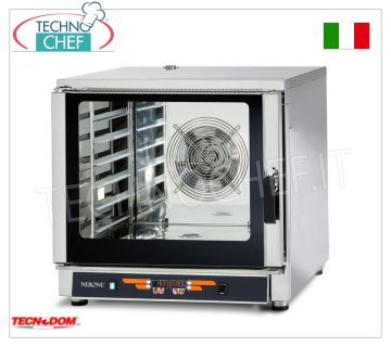 TECNODOM - Forno Convezione-Vapore Elettrico, 6 Teglie GN 1/1 o cm 60x40, dim.mm 840x920x835h