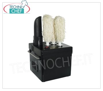 Asciuga Bicchieri a 5 Spazzole Rotanti, Produttività 300 bicchieri/h