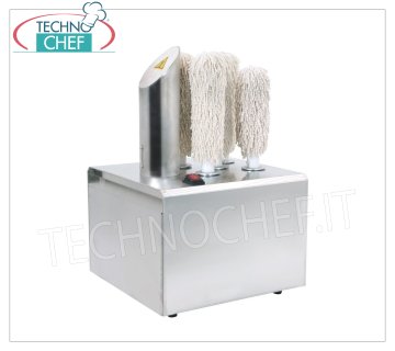 Asciuga Bicchieri a 5 Spazzole Rotanti, Produttività 300 bicchieri/h
