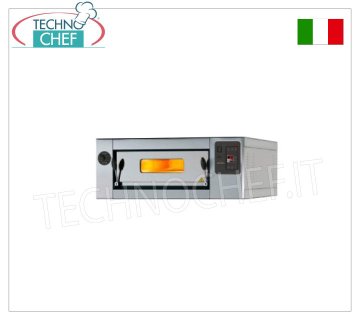 Forno pizza elettrico modulare, Linea CL STAND, camera per 8 pizze da cm 60x120 con piano in refrattario