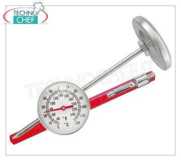 pin termómetros sonda del termómetro para asados, la gama de 0 ° a + 120 ° C, la división de 1 ° C, diámetro cuadrante 5 cm