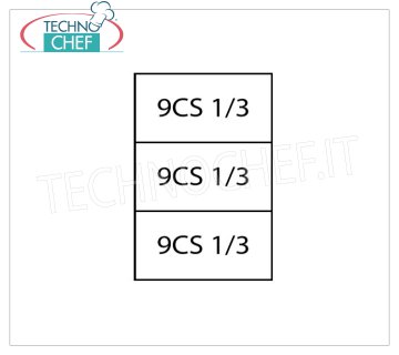 TECHNOCHEF - Set 3 Cestelli 1/3 per cuocipasta, Mod.9CP3