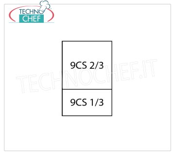 TECHNOCHEF - Set 1 Cestello 2/3 + 1 Cestello 1/3 per cuocipasta, Mod.9CP5