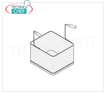 TECHNOCHEF - Cestello 1/2 per cuocipasta, Mod.9CS1/2 Cestello 1/2 dim.mm.290x240x200h, per Cuocipasta Linea 900