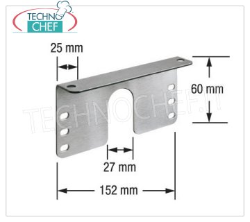 Technochef - Piastre di Fissaggio a soffitto, Cod.ADJANGLE