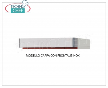 Modulo cappa unico con frontale inox