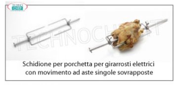 Schidione  per  PORCHETTA  adatto per  girarrosti mod. E-30P-S5