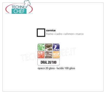 Cornice Dune Colori RAL Opaco 20 gloss - DRAL20/100 Cornice con portavetri, ''Dune'' colori RAL opaco 20 gloss, dimensioni mm 600x600x7h