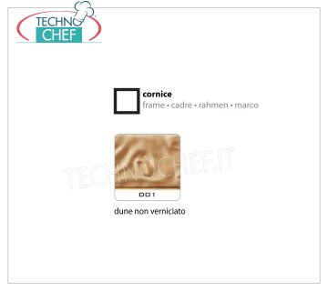 Cornice Dune non Verniciato D01 Cornice con portavetri, ''Dune'' non verniciato, dimensioni mm 600x600x7h