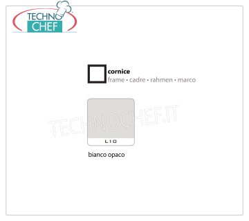 Cornice Bianco Opaco Cornice con portavetri, in laminato colore bianco opaco, dimensioni mm 780x780x7h