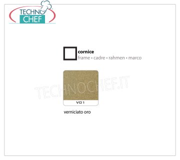 Cornice Verniciato Oro Cornice con portavetri, verniciata colore oro, dimensioni mm 600x600x7h