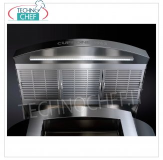 TECHNOCHEF- Cappa di aspirazione per forno pizza, Mod. KGTNT Cappa di aspirazione per forno pizza, Peso 87 Kg, dim.mm.1205x1452x408h