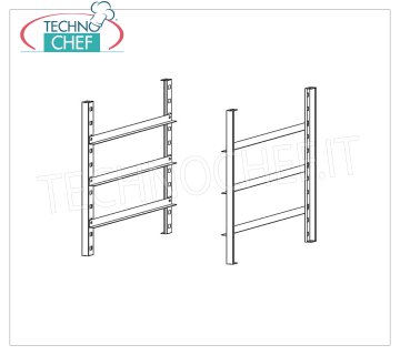 TECHNOCHEF - Kit Porta Teglie, Mod.KTT2 Kit porta teglie per supporto forno START 6-66BIG / 9-99 BIG