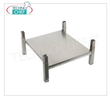 Technochef - Supporto con piano Supporto con piano per fornelli Cod.SP6050L - SP6050LMIR, dim.mm.600x600x200h