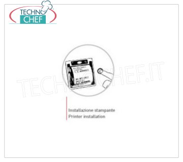 TECHNOCHEF - Stampante di etichette, Mod.ST Stampante di etichette per per macchine confezionatrici a campana