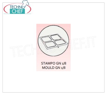 TECHNOCHEF - Stampo in alluminio anticoradal, Mod.GN1/8