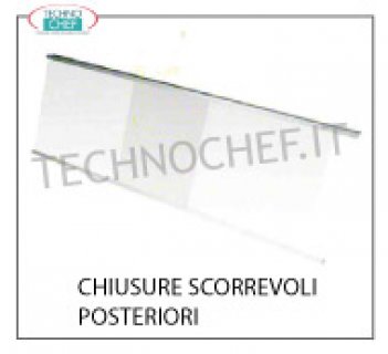 Chiusure scorrevoli posteriori Chiusure scorrevoli posteriori in plexiglass per mod. SALINA 80 lungo mm 2960