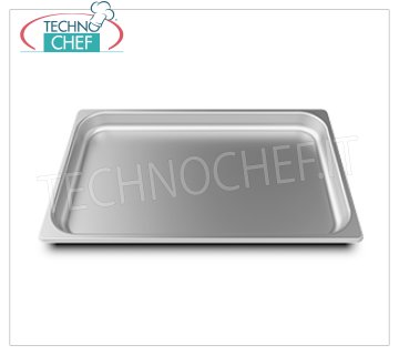 SPIDOCOOK - Teglia GN 1/1 Inox, h 40 mm, Mod.TG815 Teglia Gastro-Norm 1/1(mm 530x325) in acciaio inox, h 40 mm.