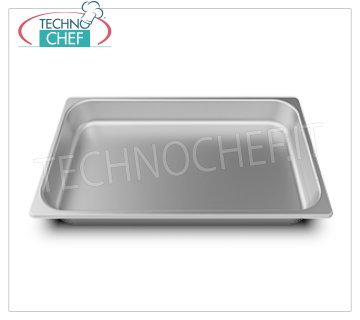 SPIDOCOOK - Teglia GN 1/1 Inox, h 65 mm, Mod.TG825 Teglia Gastro-Norm 1/1(mm 530x325) in acciaio inox, h 65 mm.